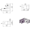 Glass Clamp Glass To Glass 90 Degree Glass Stiffeners Stainless Steel 2205 SGG90