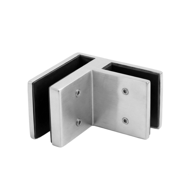 BGG180 Glass To Glass 180&deg; Heavy-duty Connector Pure 2205 Stainless Steel